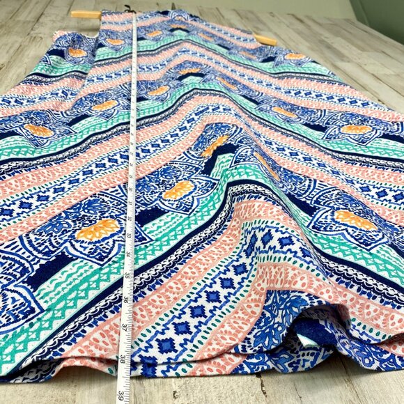 Tommy Bahama Multicolor Grand Isle V-Neck Sleeveless Linen Shift Dress Size L - Picture 7 of 8